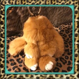 Adorable Brown Bunny Purse/Key Charm
